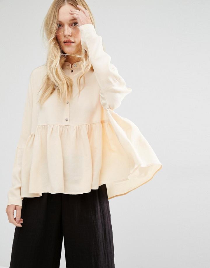 Y.a.s Mari Smock Blouse - Gardenia