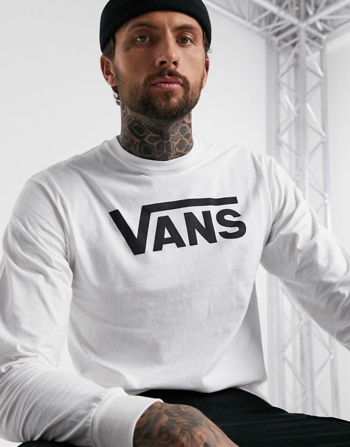 Vans Classic Long Sleeve T-shirt In White