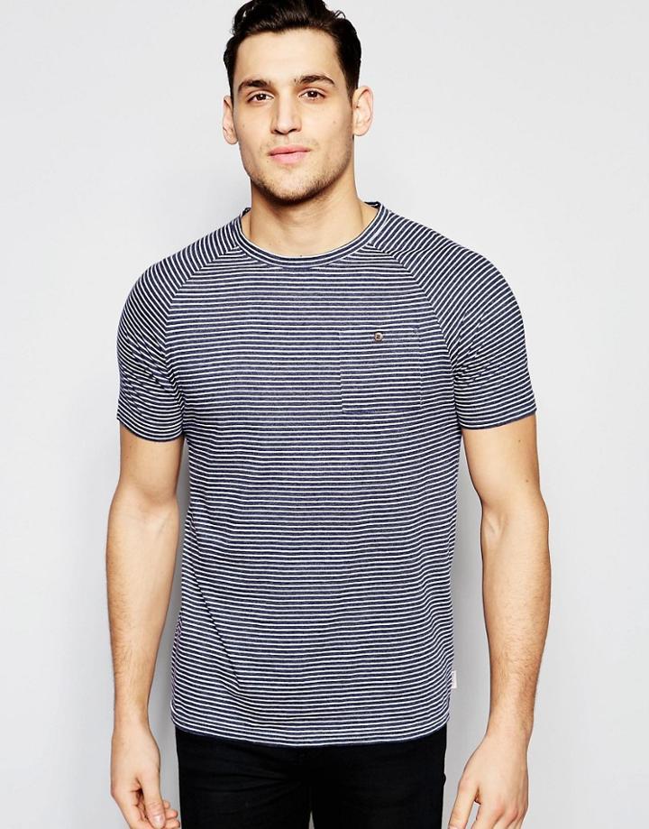 Bellfield T-shirt With Stripe - Navy