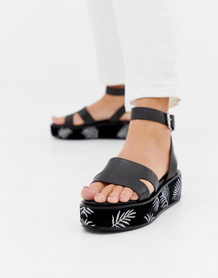 Sol Sana Leather Flatform Sandals