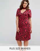 Pink Clove Leopard Print Dress - Multi