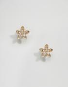 Asos 3d Cluster Jewel Stud Earrings - Gold