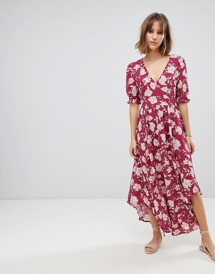 Rahi Secret Love Midi Dress - Red