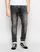 Blend Sweat Jeans Jet Skinny Fit Gray Denim Acid Wash - Denim Gray