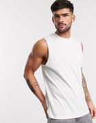 New Look Sleeveless Tank In White