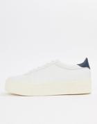 Asos Design Sneakers In White With Chunky Sole - White