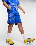 Adidas Big Trefoil Sweat Shorts In Multi