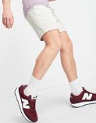 New Look Pleated Chino Shorts In Stone-neutral