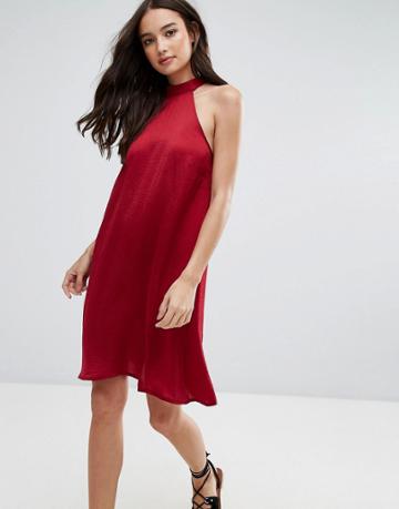 Influence Shift Dress - Red