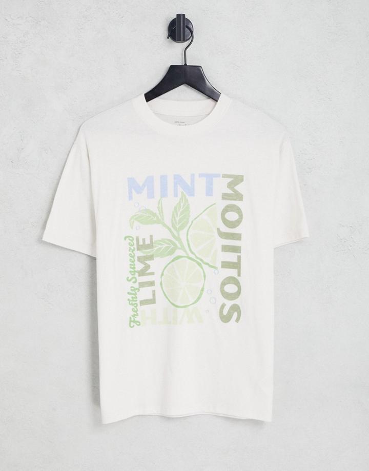 Abercrombie & Fitch Fruity Twist Tee In Beige-brown