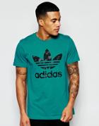 Adidas Originals T-shirt With Trefoil Logo Aj6910 - Green