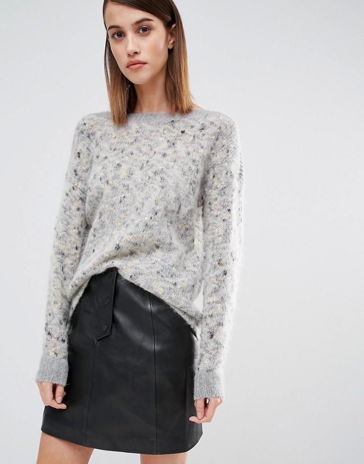 Selected Tyra Knitted Sweater - Gray