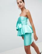 Asos Design Cocktail Mini Dress With Extreme Ruffles - Multi