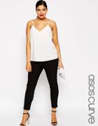 Asos Curve Super Stretch Cigarette Pant - Black