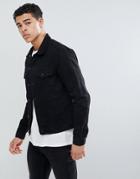 New Look Regular Fit Denim Jacket In Black Wash - Black