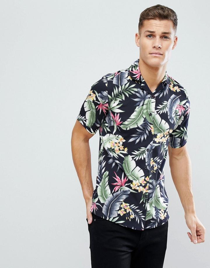 Le Breve Revere Collar Shirt - Multi