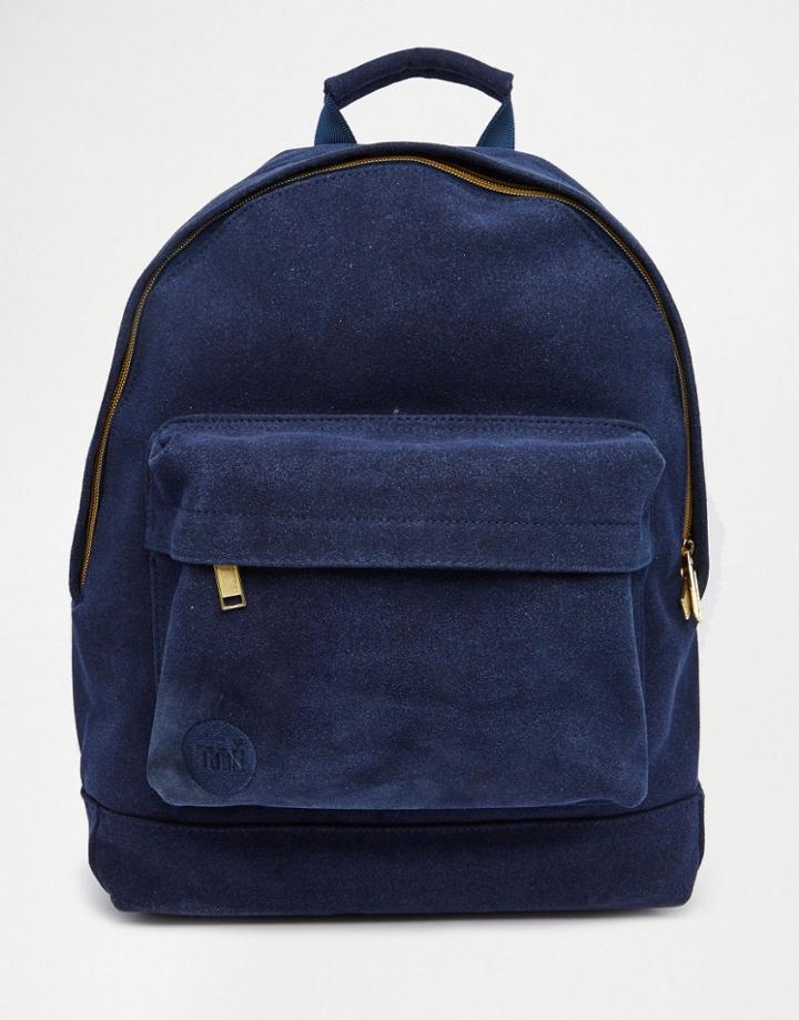 Mi-pac Suede Navy Backpack - Navy