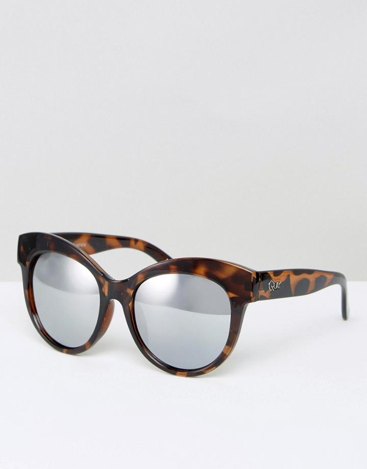 Quay Australia Miaden Tort Sunglasses - Brown