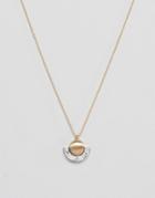 Nylon Marble Effect Ball Necklace - Gold