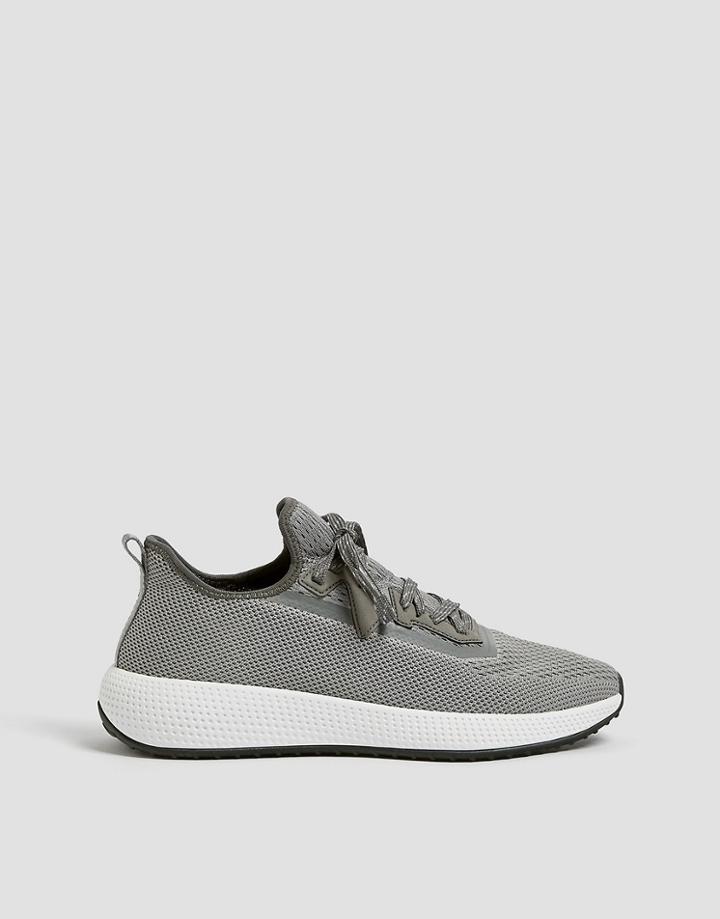 Pull & Bear Running Sneakers In Gray-grey