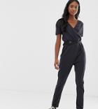 Noisy May Tall Utility Buckled Jumpsuit In Black - Black