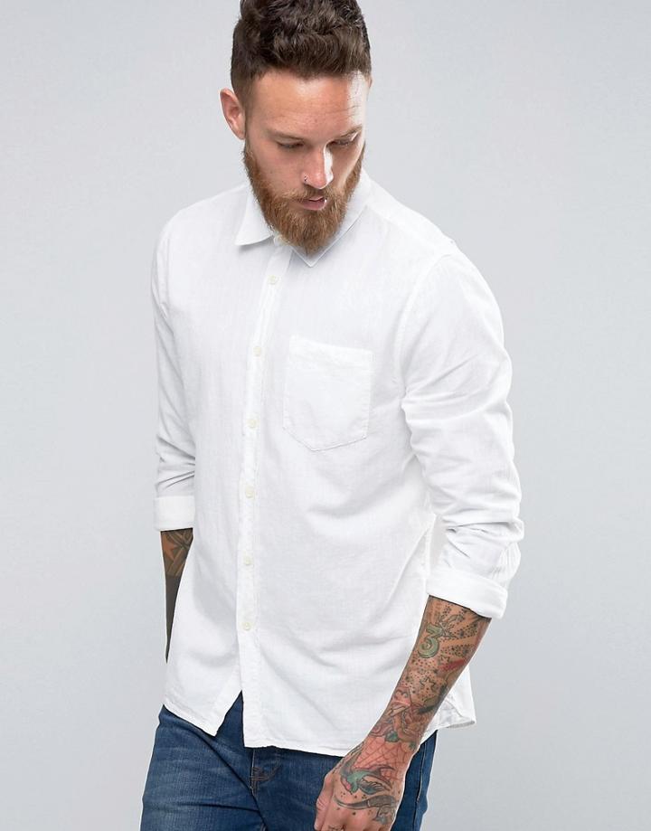 Nudie Henry Bastiste Shirt - White