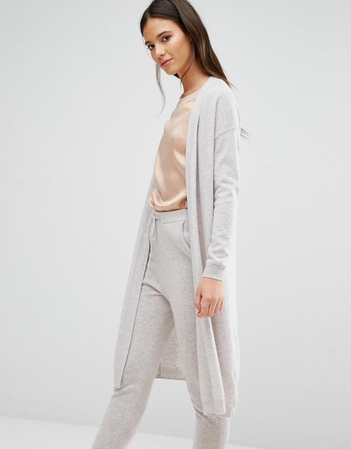 Les 100 Ciels Cashmere Maxi Cardi - Gray