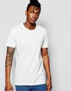 Champion Crew T-shirt With Small Script Logo - Cream