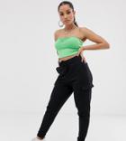 Asos Design Petite Utility Jogger - Black