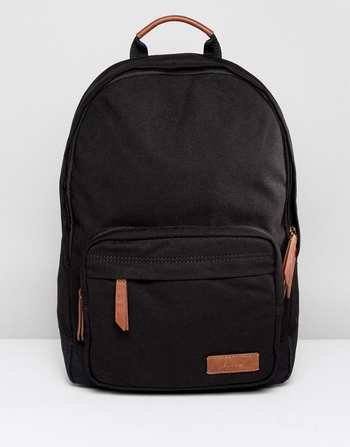 Fossil Estate Backpack In Canvas - Black