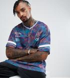 Asos Oversized T-shirt With Marble Effect Print