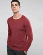 Celio Long Sleeve Top With Raglan Sleeve - Red