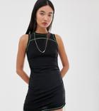 Collusion Sports Style Ruched Dress - Black