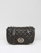 Marc B Small Quilted Cross Body Bag - Black