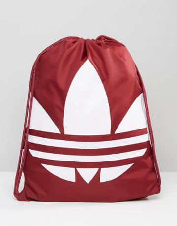 Adidas Originals Drawstring Backpack In Red Ay8702 - Red