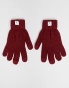 7x Knitted Gloves With Touch Screen - Red