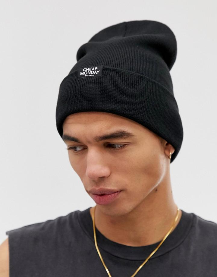 Cheap Monday Logo Beanie - Black