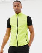 Asos 4505 Sleeveless Running Jacket In Yellow