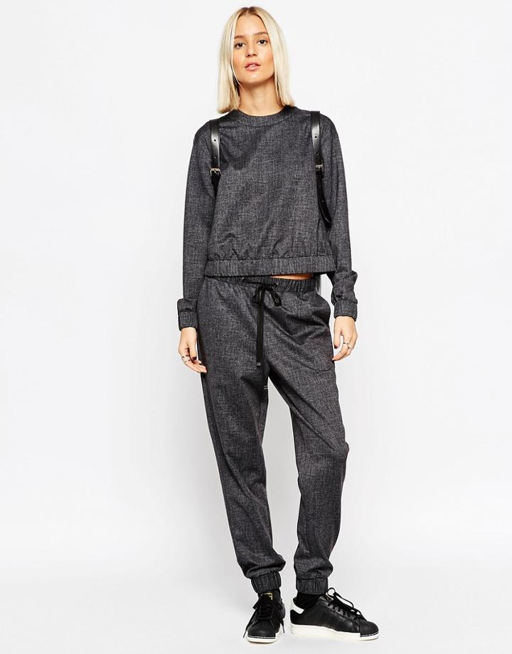 Asos White Tailored Jogger - Gray