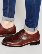 Bellfield Hannover Brogues In Brown Leather - Brown