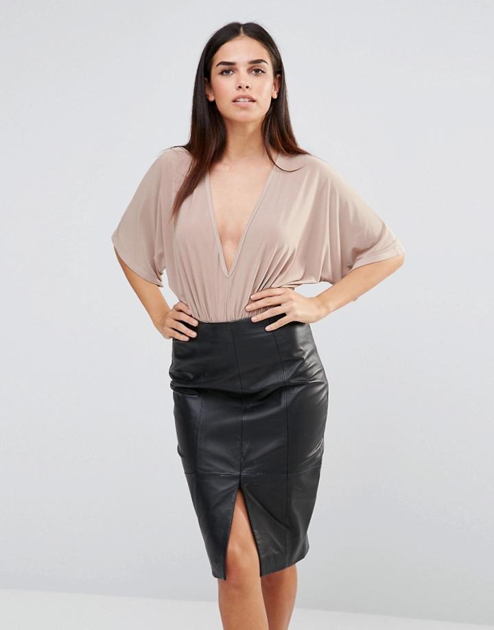 Club L Slinky Kimono Body - Stone
