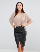 Club L Slinky Kimono Body - Stone