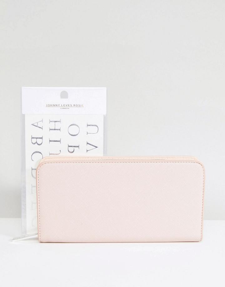 Johnny Loves Rosie Monogramme Purse - Pink