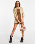 Pull & Bear Blazer In Camel-neutral