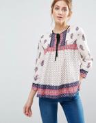 The English Factory Paisley Blouse With Boarder Binding - Multi