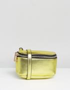 Asos Boxy Metallic Bum Bag - Gold