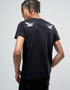 Bando Birds Back Print T-shirt - Black