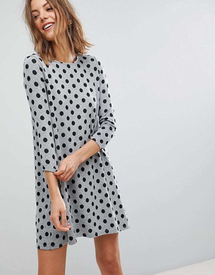 Stradivarius Polka Dot Swing Dress - Multi