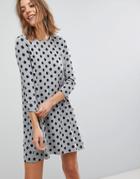 Stradivarius Polka Dot Swing Dress - Multi