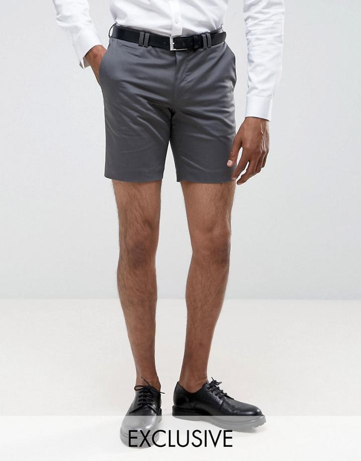 Noak Slim Chino Short - Gray